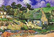 Vincent Van Gogh Thatched Cottages at Cordeville Spain oil painting artist